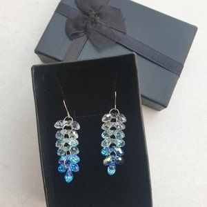 Beautiful Earrings Made with Swarovski Crystals
